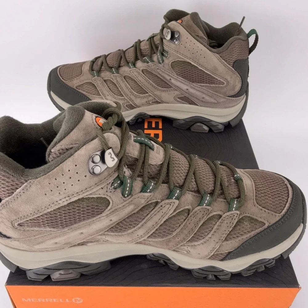 Merrell Moab 3 Mid WP Boulder Wide Width Hiking Boots Mens 9.5 W J035837W New
